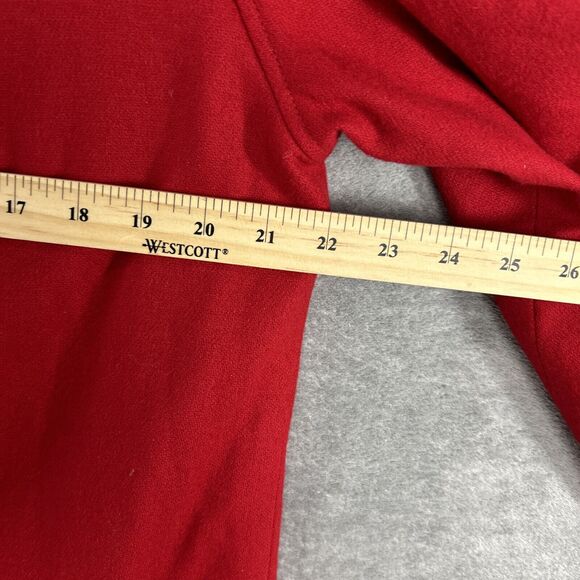 Susan Bristol Womens 12 Red 100% Wool Coat Jacket Double Breasted Buttons **Read - Picture 11 of 12